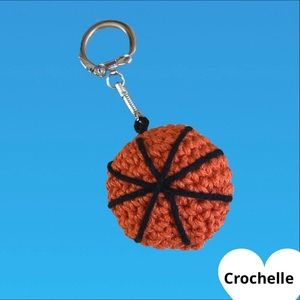 NEW Crochet Basketball Keychain